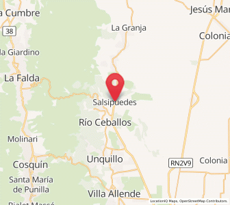 Map of Salsipuedes, Cordoba