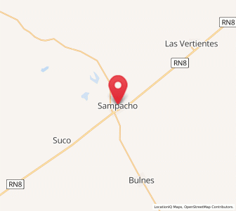 Map of Sampacho, Cordoba