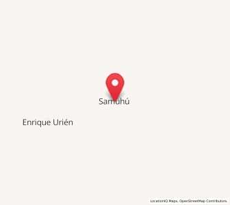 Map of Samuhú, Chaco