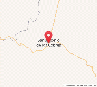 Map of San Antonio de los Cobres, Salta