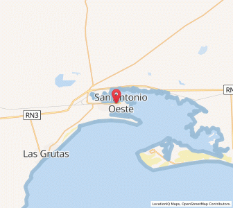 Map of San Antonio Oeste, Rio Negro