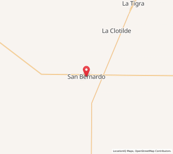 Map of San Bernardo, Chaco