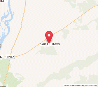 Map of San Gustavo, Entre Rios