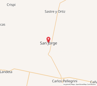 Map of San Jorge, Santa Fe