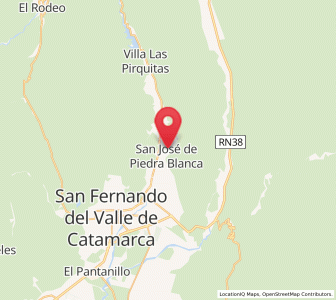Map of San José, Catamarca