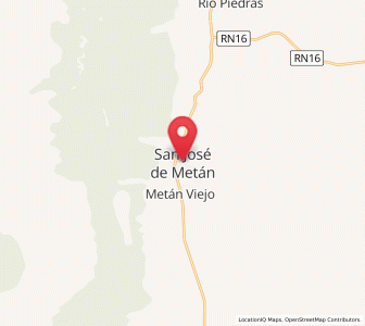 Map of San José de Metán, Salta