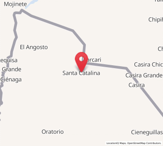 Map of Santa Catalina, Jujuy