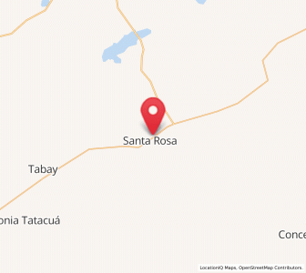 Map of Santa Rosa, Corrientes