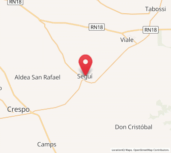 Map of Seguí, Entre Rios