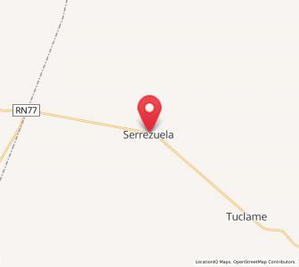 Map of Serrezuela, Cordoba