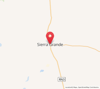 Map of Sierra Grande, Rio Negro