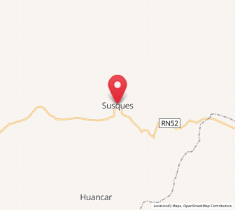 Map of Susques, Jujuy