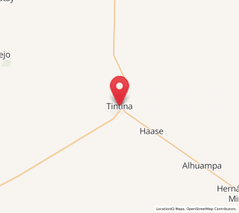 Map of Tintina, Santiago del Estero