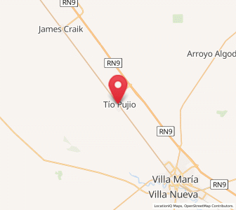 Map of Tío Pujio, Cordoba