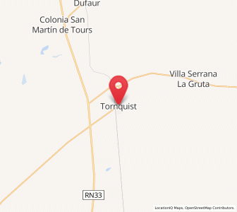Map of Tornquist, Buenos Aires