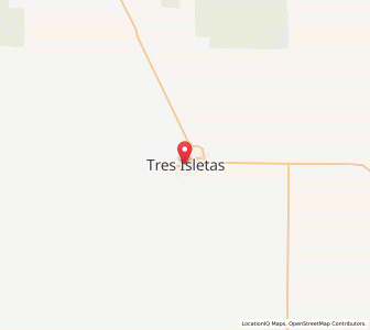Map of Tres Isletas, Chaco