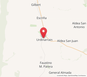 Map of Urdinarrain, Entre Rios