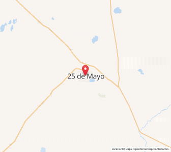 Map of Veinticinco de Mayo, Buenos Aires