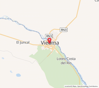 Map of Viedma, Rio Negro