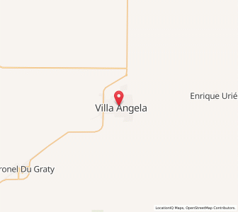 Map of Villa Ángela, Chaco