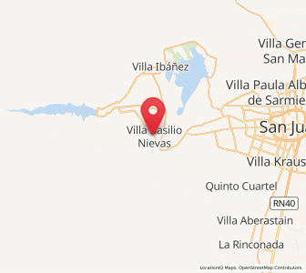 Map of Villa Basilio Nievas, San Juan