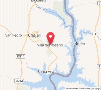 Map of Villa del Rosario, Entre Rios
