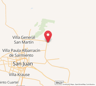 Map of Villa El Salvador, San Juan