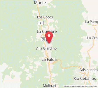 Map of Villa Giardino, Cordoba