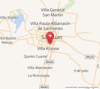 Map of Villa Krause, San Juan