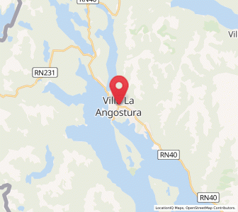 Map of Villa La Angostura, Neuquen