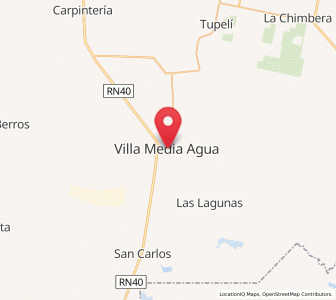 Map of Villa Media Agua, San Juan