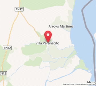 Map of Villa Paranacito, Entre Rios