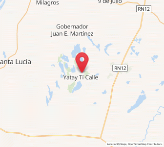 Map of Yataity Calle, Corrientes