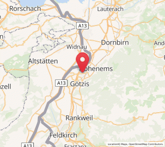 Map of Altach, Vorarlberg