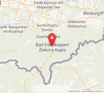 Map of Bad Eisenkappel, Carinthia