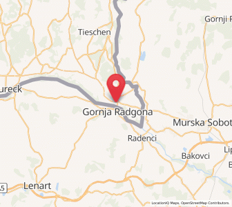 Map of Bad Radkersburg, Styria