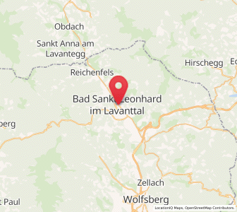 Map of Bad Sankt Leonhard im Lavanttal, Carinthia