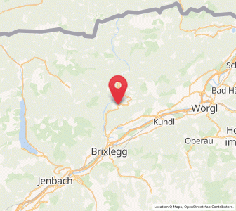Map of Brandenberg, Tyrol