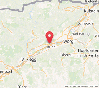 Map of Breitenbach am Inn, Tyrol