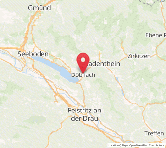 Map of Döbriach, Carinthia