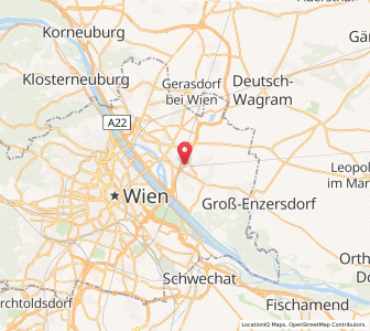 Map of Donaustadt, Vienna