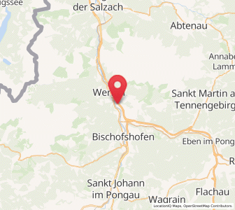 Map of Dorfwerfen, Salzburg