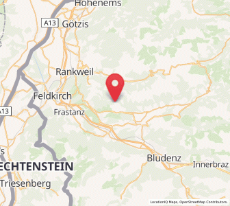 Map of Dünserberg, Vorarlberg