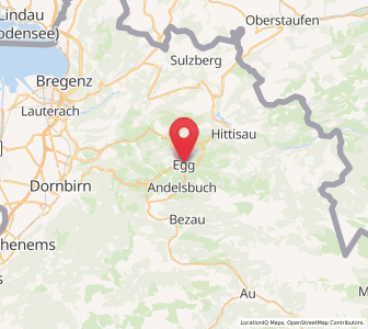 Map of Egg, Vorarlberg