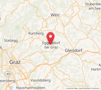 Map of Eggersdorf bei Graz, Styria