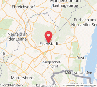 Map of Eisenstadt, Burgenland