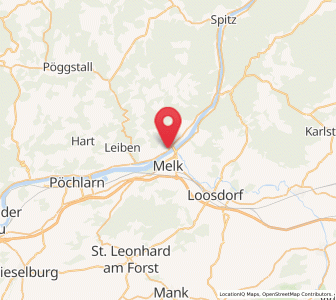 Map of Emmersdorf an der Donau, Lower Austria
