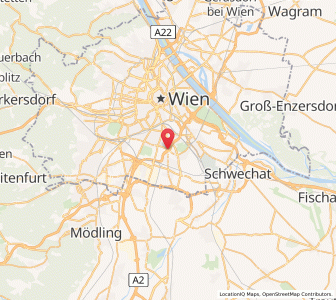 Map of Favoriten, Vienna