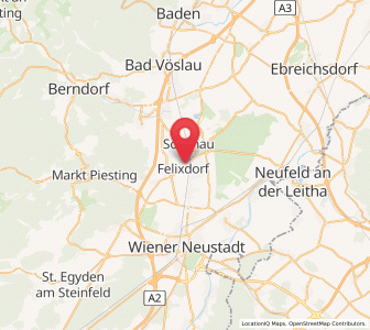 Map of Felixdorf, Lower Austria