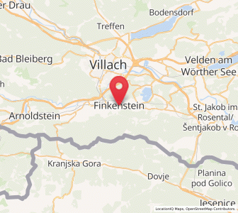 Map of Finkenstein am Faaker See, Carinthia